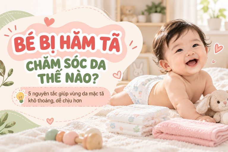 Bé bị hăm tã nên chăm sóc da như thế nào?