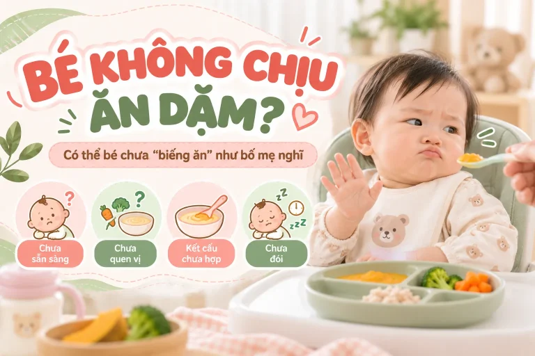 Bé không chịu ăn dặm và những nguyên nhân thường gặp