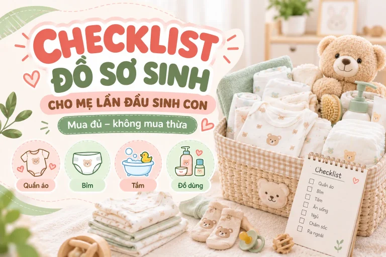Checklist đồ sơ sinh cho mẹ lần đầu sinh con