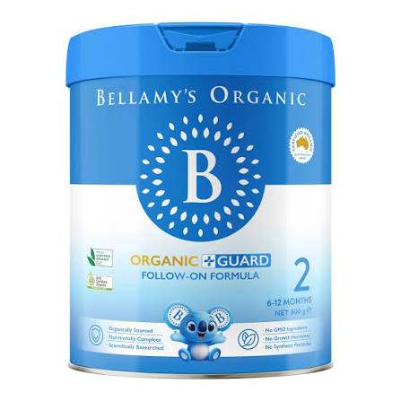 Sữa Bellamy's Organic Guard Lactoferrin Số 2 (6–12 Tháng) 800g
